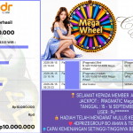 AKSARA4D JACKPOT PRAGMATIC ” Mega Wheel ” Rp 10,000,000,- LUNAS