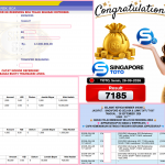 SHIO88 JACKPOT SINGAPORE 4D (SELASA & JUMAT OFF) “7185”‎‏‏‎ Rp12.000.000,- LUNAS