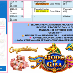 ANUGERAHTOTO JACKPOT PRAGMATIC “Gods of Giza”‎‏‏‎‎ Rp17.537.000,- LUNAS
