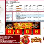 SHIO88 JACKPOT TOTO MACAU 4 (SETIAP HARI) “6506”‎‏‏‎ Rp11.800.000,- LUNAS
