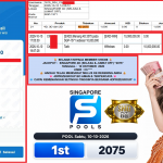 SHIO88 JACKPOT SINGAPORE 4D (SELASA & JUMAT OFF) “2075”‎‏‏‎ Rp10.000.000,- LUNAS