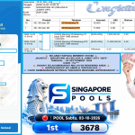 SHIO88 JACKPOT SINGAPORE 4D (SELASA & JUMAT OFF) “3670”‎‏‏‎ Rp12.000.000,- LUNAS