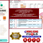 SHIO88 JACKPOT HONGKONG POOLS (Tiap hari) “8270”‎‏‏‎‎ Rp10.000.000,- LUNAS
