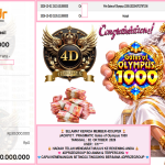 4DSUPER JACKPOT PRAGMATIC “Gates of Olympus 1000″‎‏‏‎‎ Rp30.000.000,- LUNAS