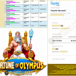 4DPRIZEWLATOTO JACKPOT PRAGMATIC “Fortune of Olympus” Rp.50.000.000,-LUNAS