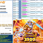 4DPRIZEWLATOTO JACKPOT PRAGMATIC “Gates of Olympus 2500” Rp.50.000.000,-LUNAS