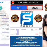 SHIO4DP JACKPOT SINGAPORE (SELASA & JUMAT OFF) “2075” Rp 7.356.000,- LUNAS